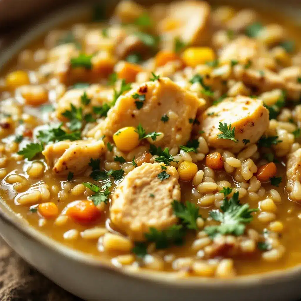 slow cooker chicken and wild rice soup preparation steps