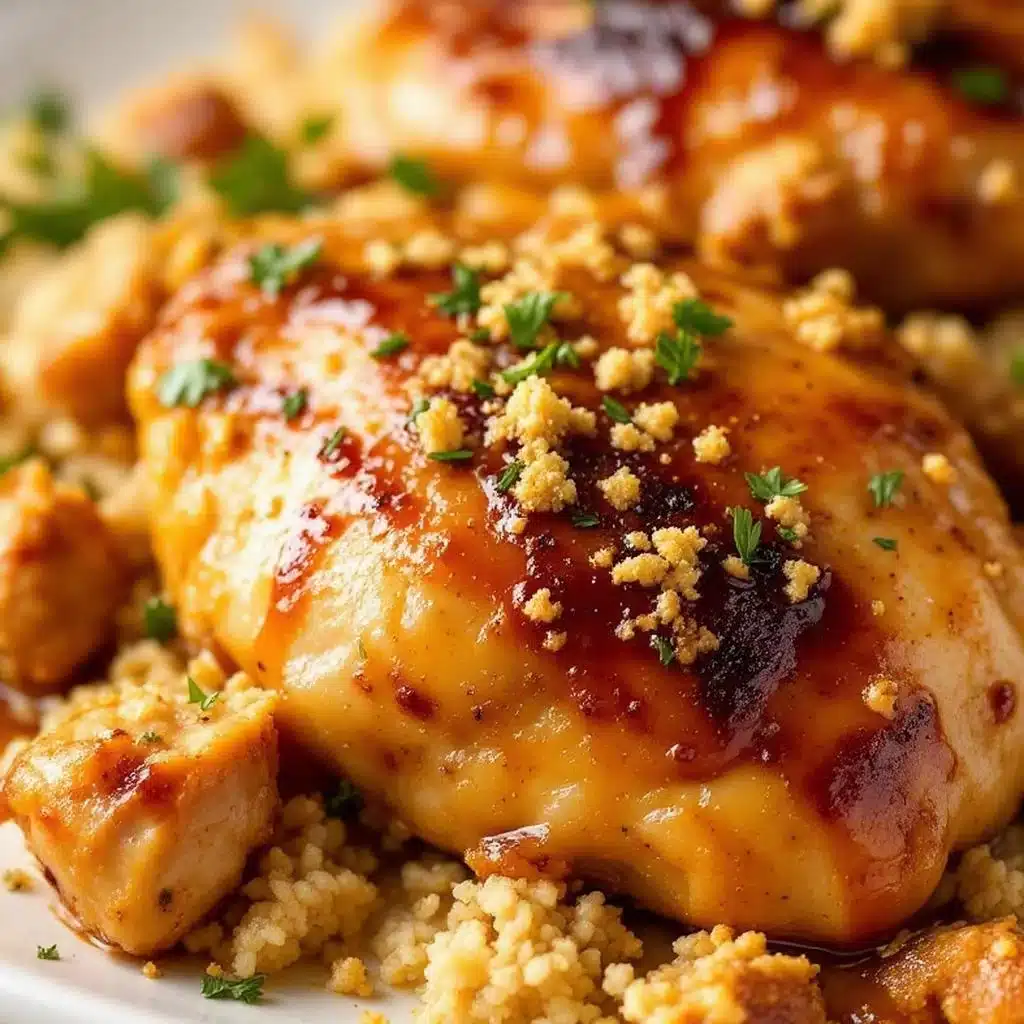 slow cooker honey garlic chicken - featured image