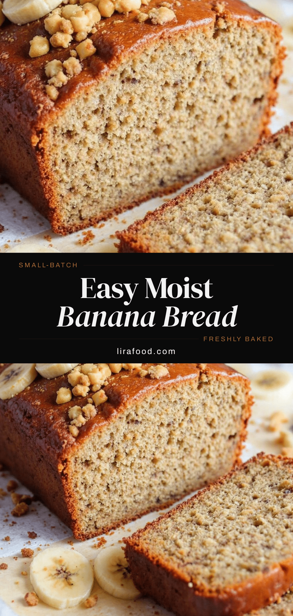 small-batch moist banana bread recipe