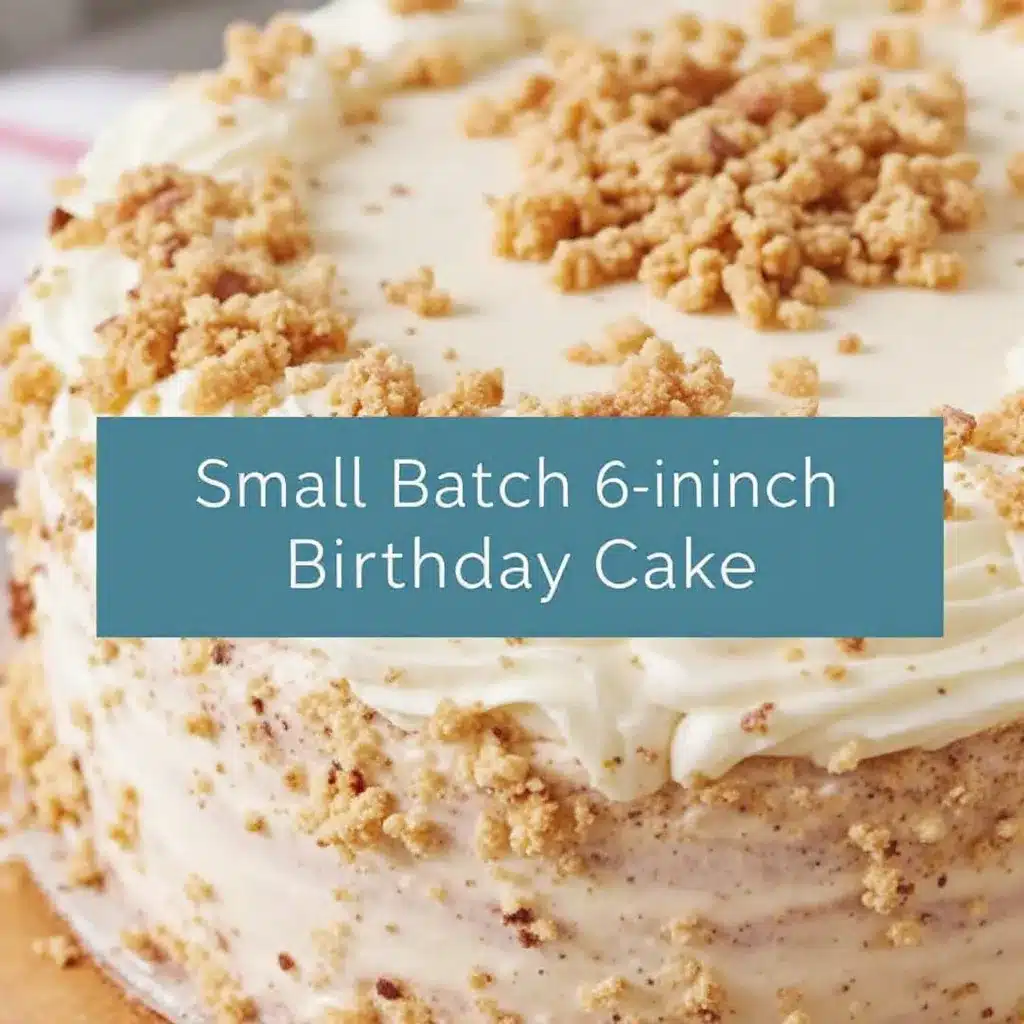 small-batch vanilla birthday cake preparation steps