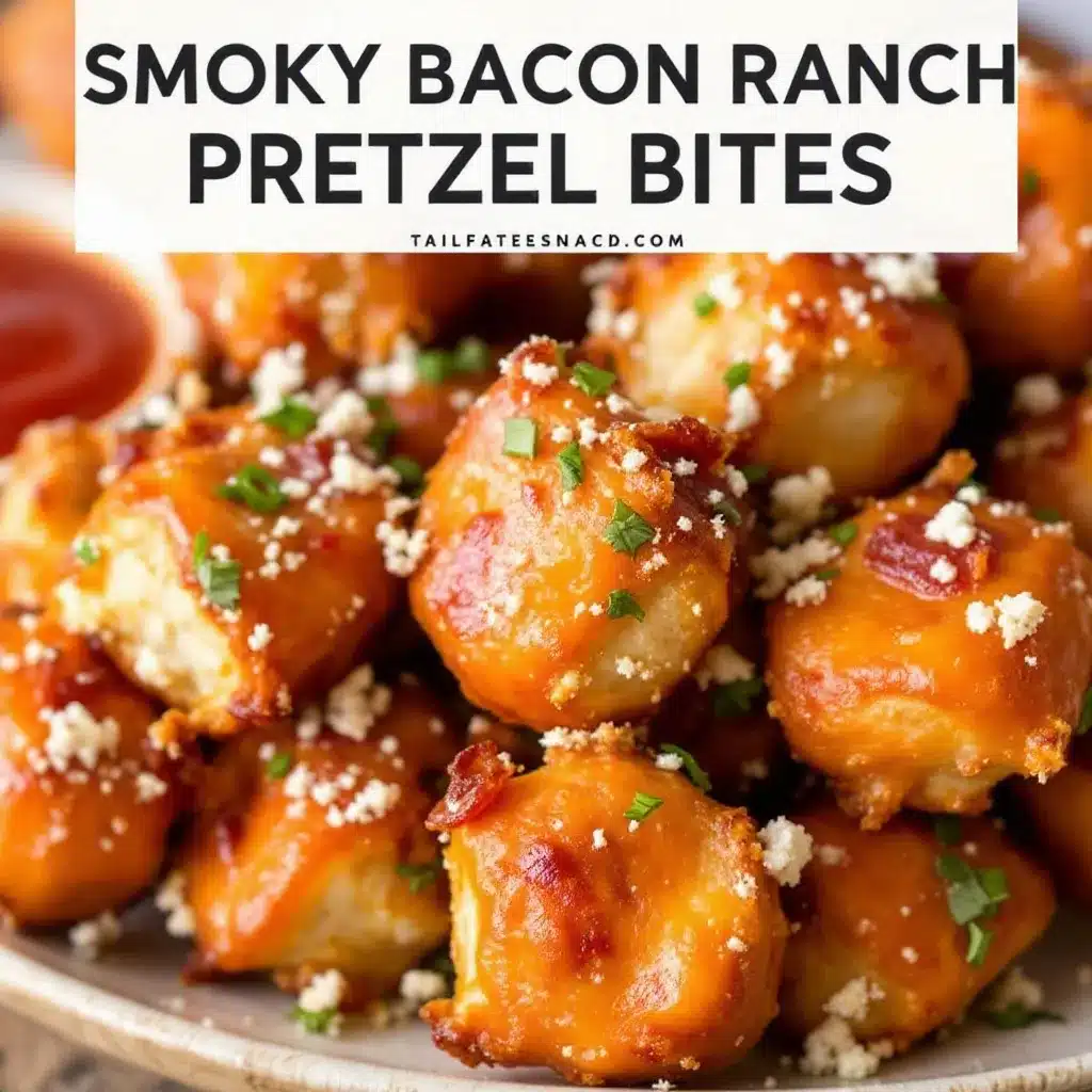 smoky bacon ranch pretzel bites preparation steps