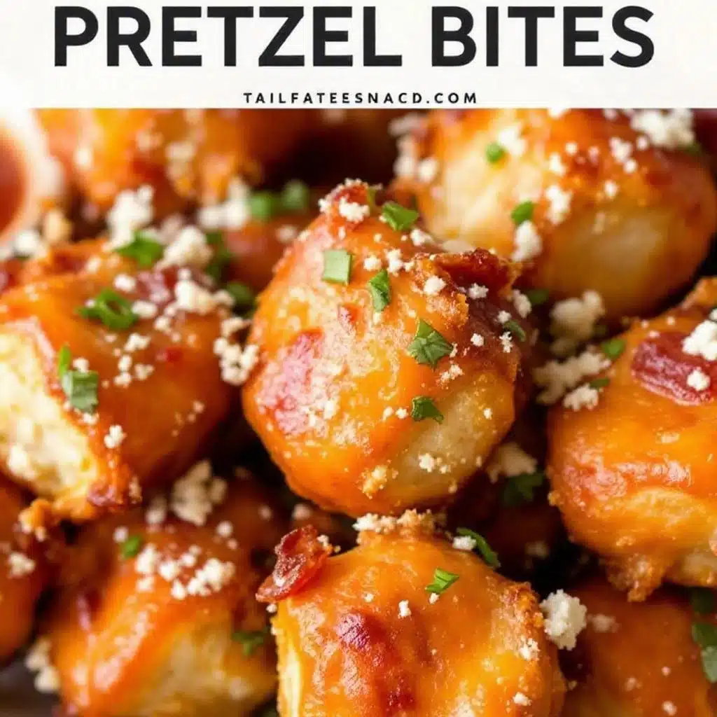 smoky bacon ranch pretzel bites - featured image