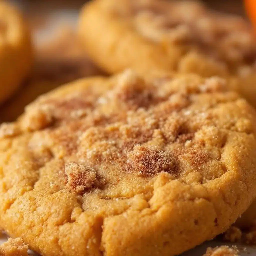 soft pumpkin snickerdoodle cookies - featured image