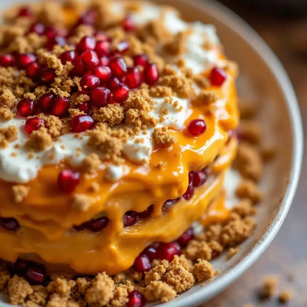 spiced pumpkin pomegranate trifle preparation steps