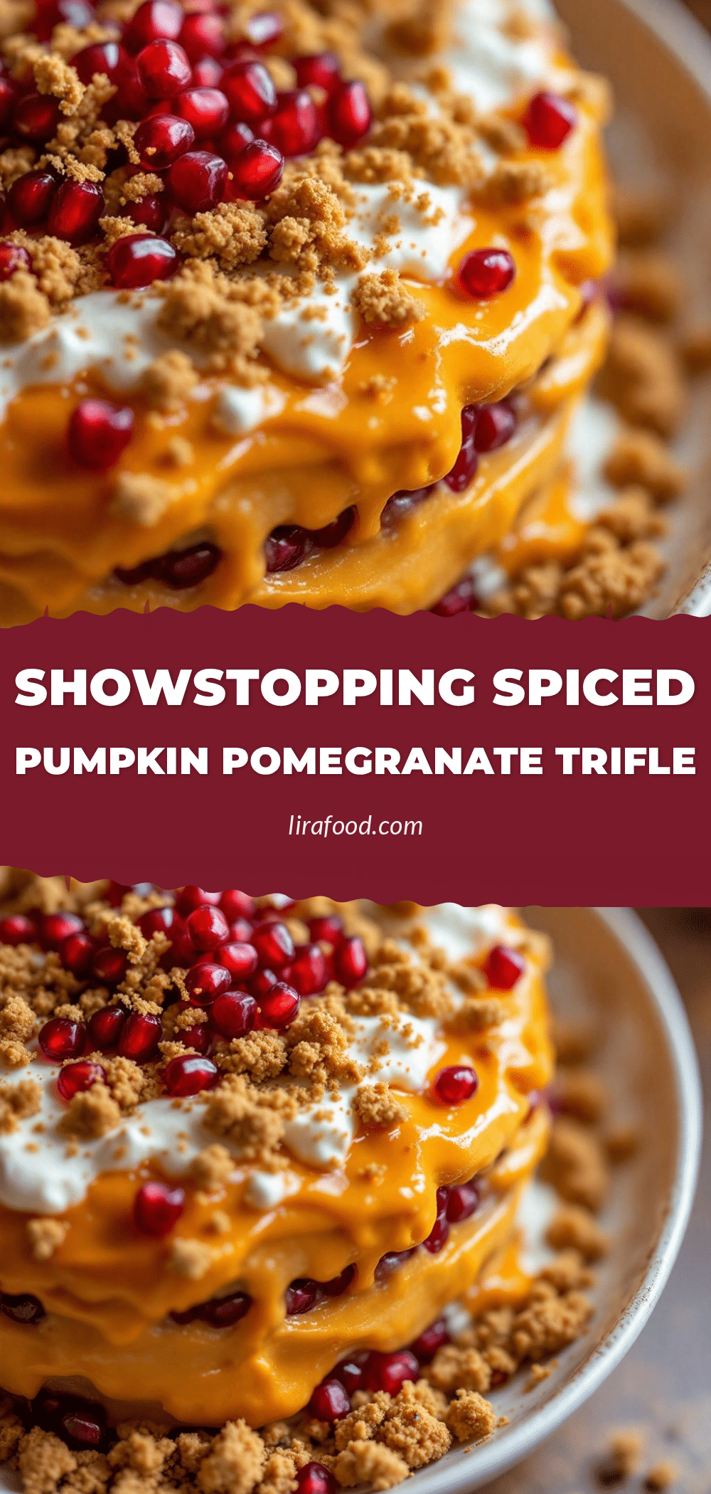 spiced pumpkin pomegranate trifle recipe