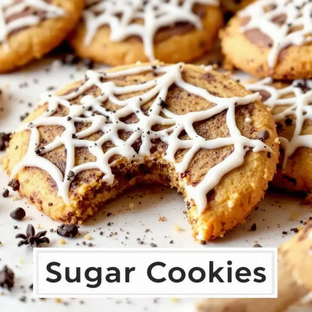 spider web sugar cookies preparation steps