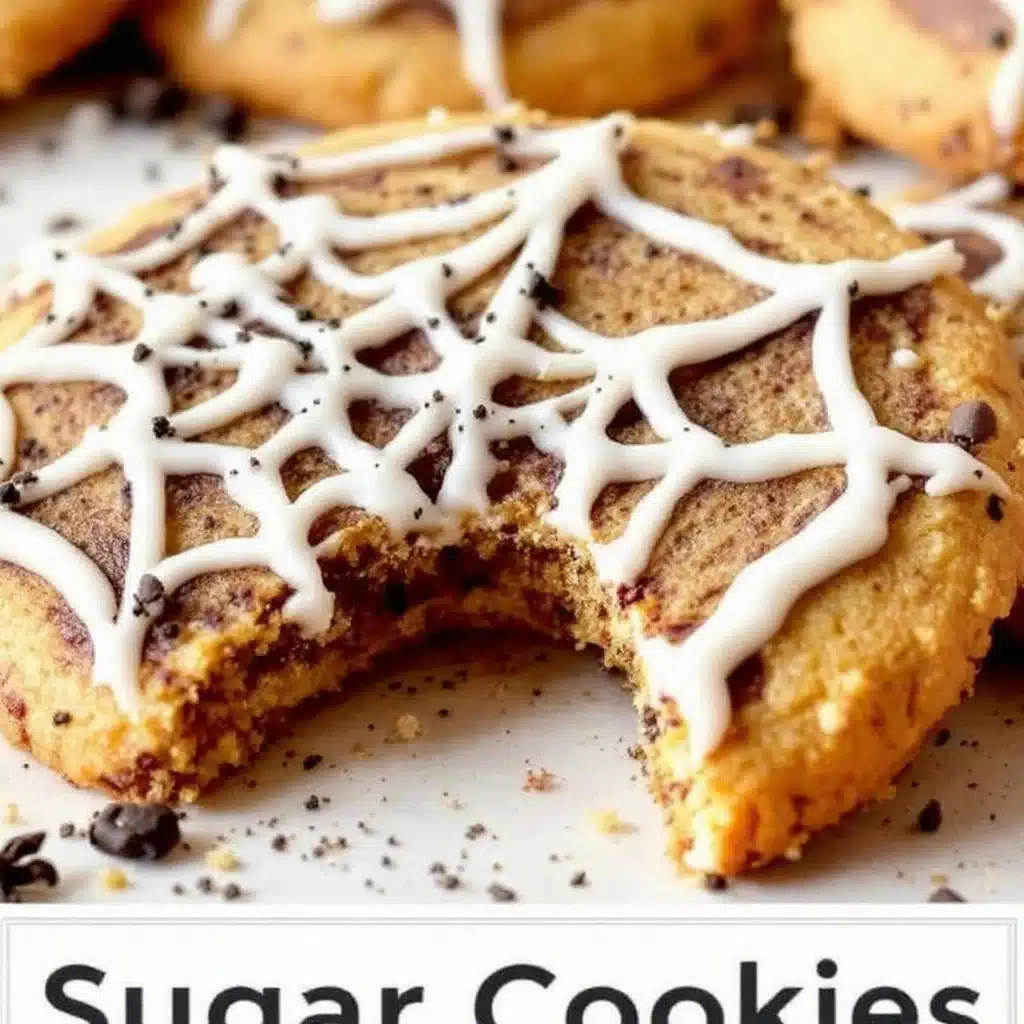 spider web sugar cookies - featured image