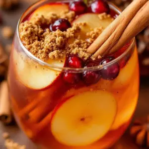 spiked apple cider sangria - featured image