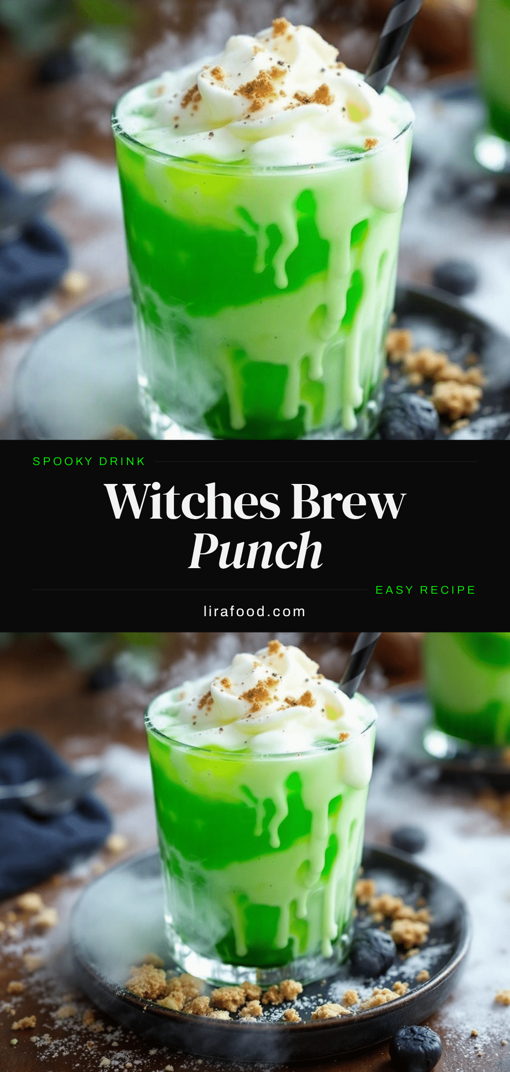 Spooky Witches Brew Green Punch recipe