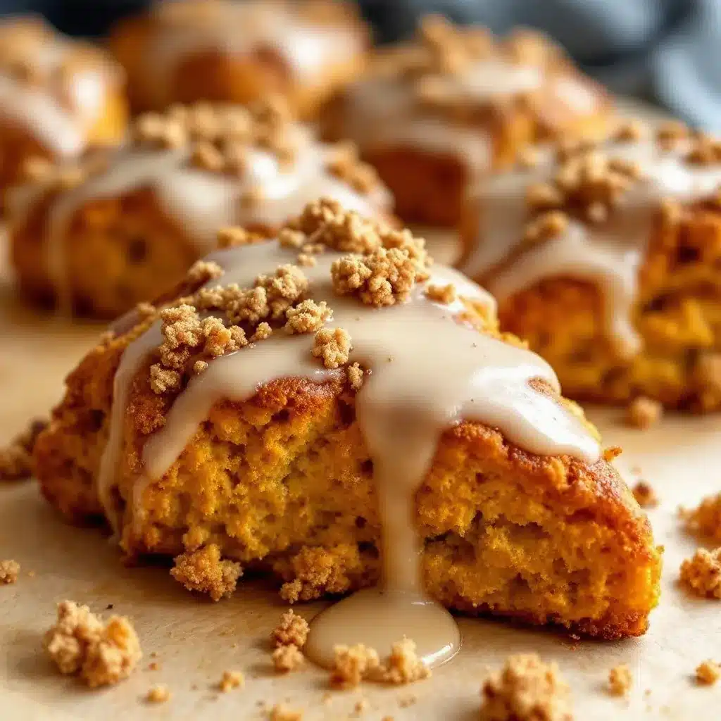 Starbucks-style pumpkin scones preparation steps