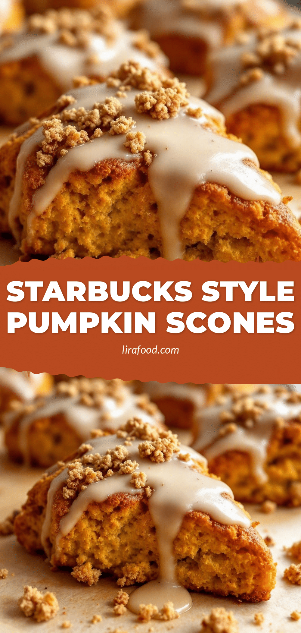 Starbucks-style pumpkin scones recipe
