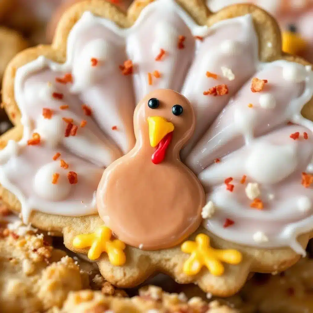Thanksgiving turkey sugar cookies - featured image
