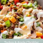 turkey apple cheddar wraps - featured image