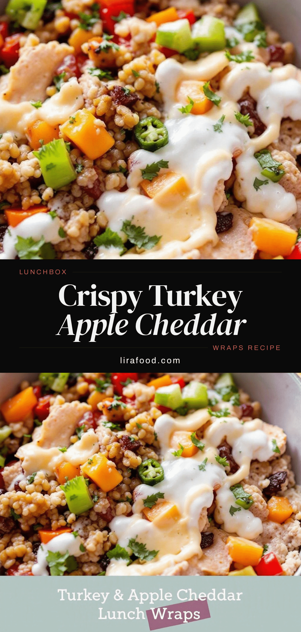 turkey apple cheddar wraps recipe