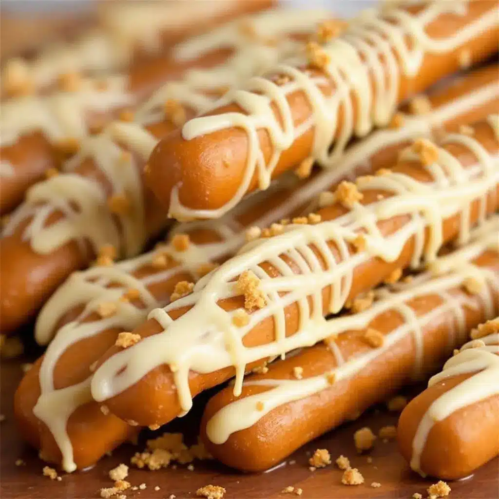 white chocolate witch finger pretzel rods preparation steps